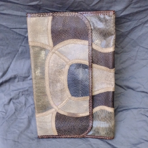 Carlos Falchi Black and Brown Leather Men's Wallet - Picture 8 of 14